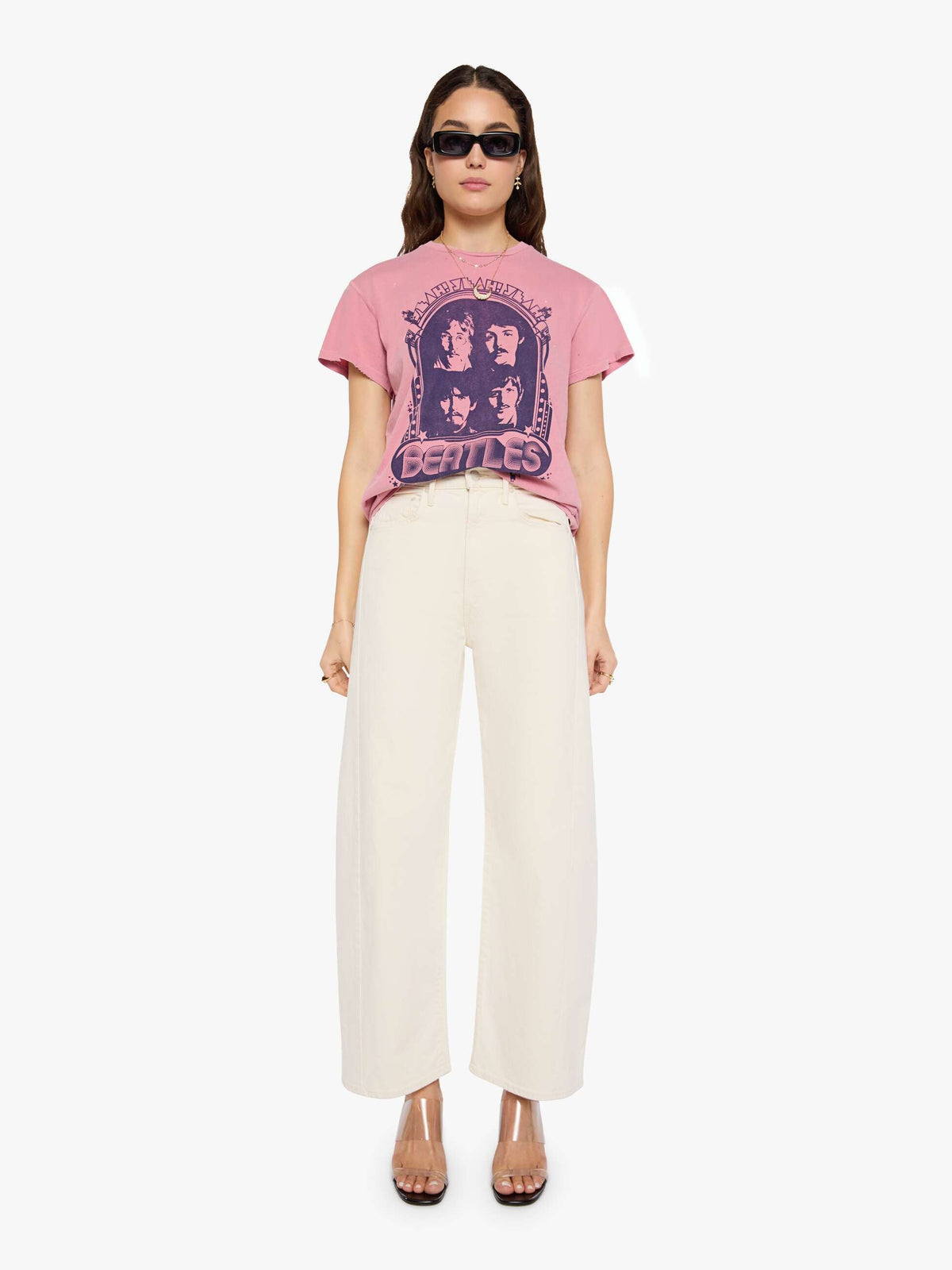 Mother Denim MadeWorn The Beatles Tee PETAL