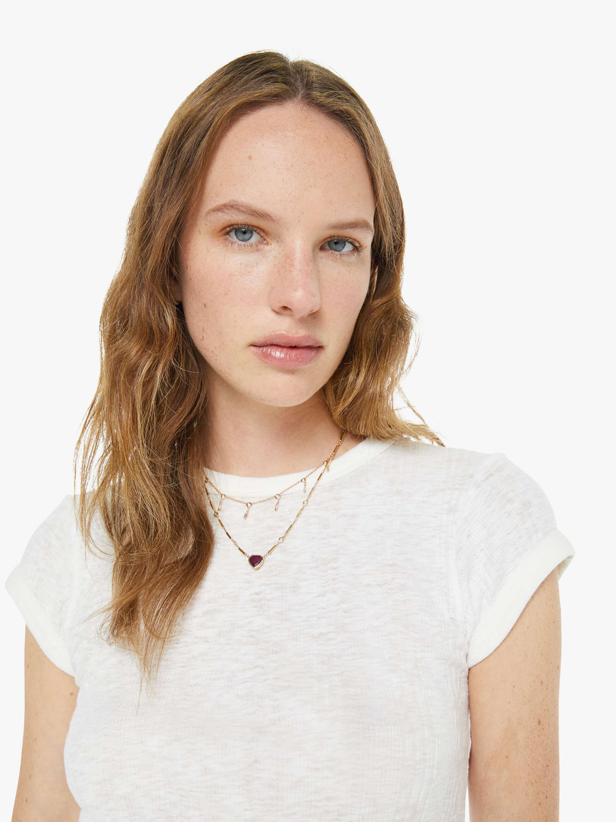 Mother Denim The Itty Bitty Ringer Fluff