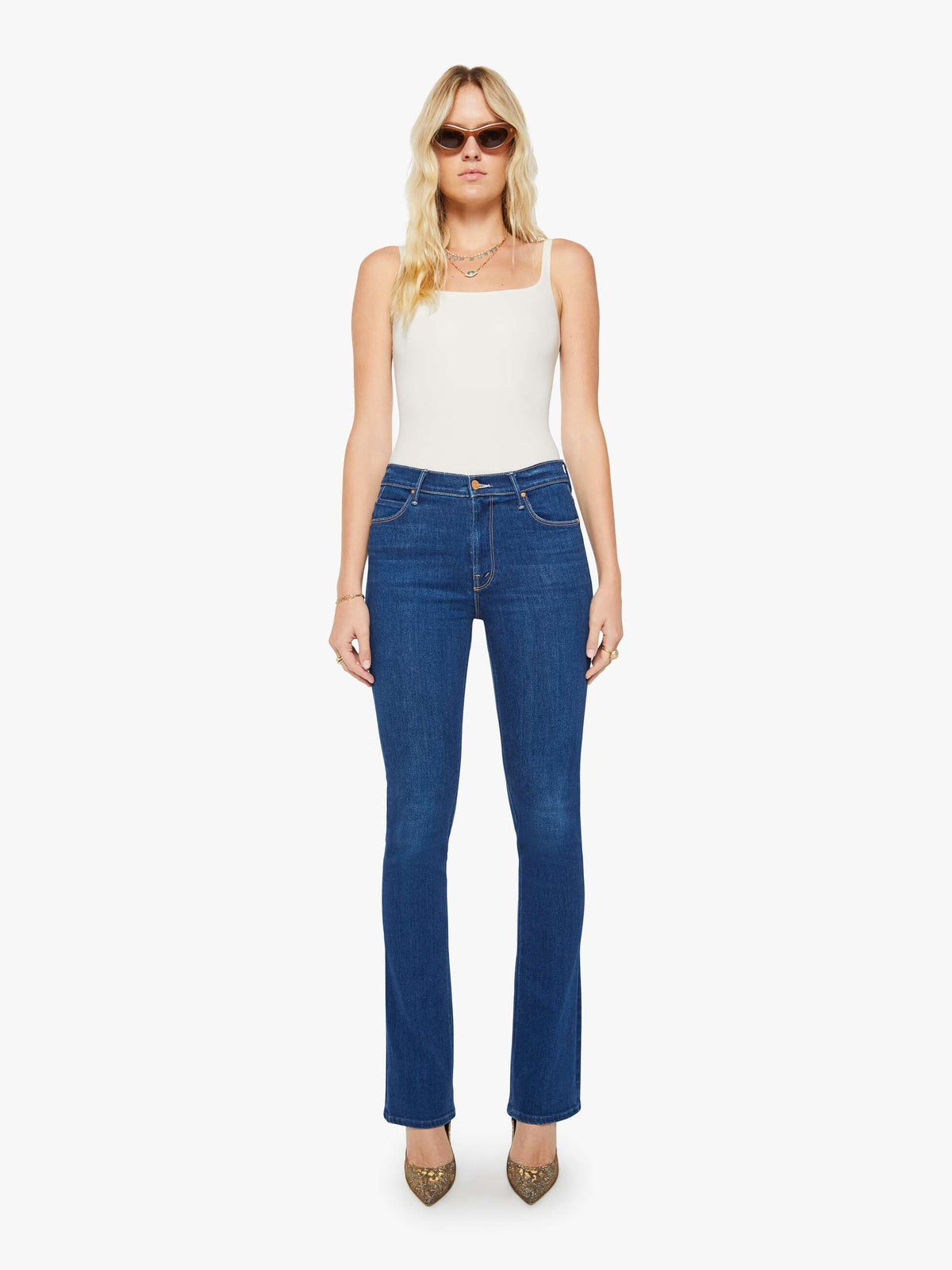 Mother Denim The Party In The Back Shirt Flower Notes