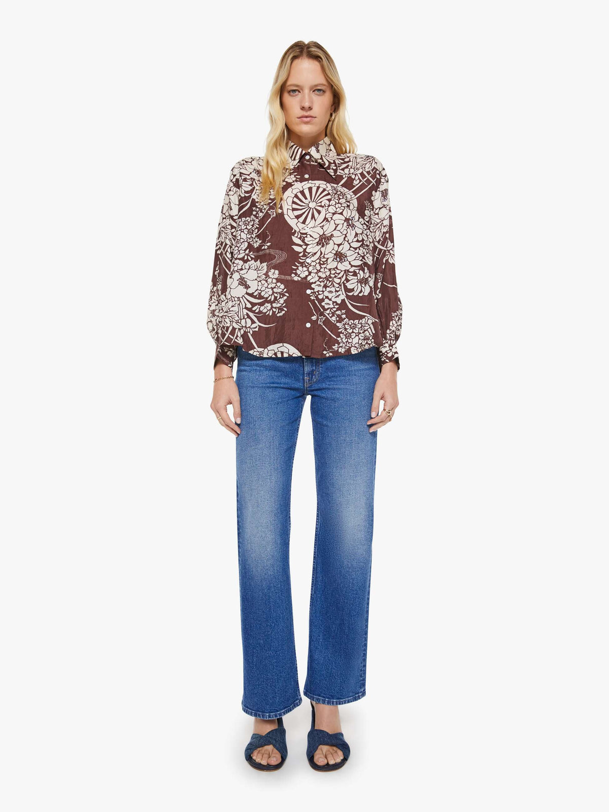Mother Denim Alix of Bohemia Emery Shirt AUBURN SPOKE