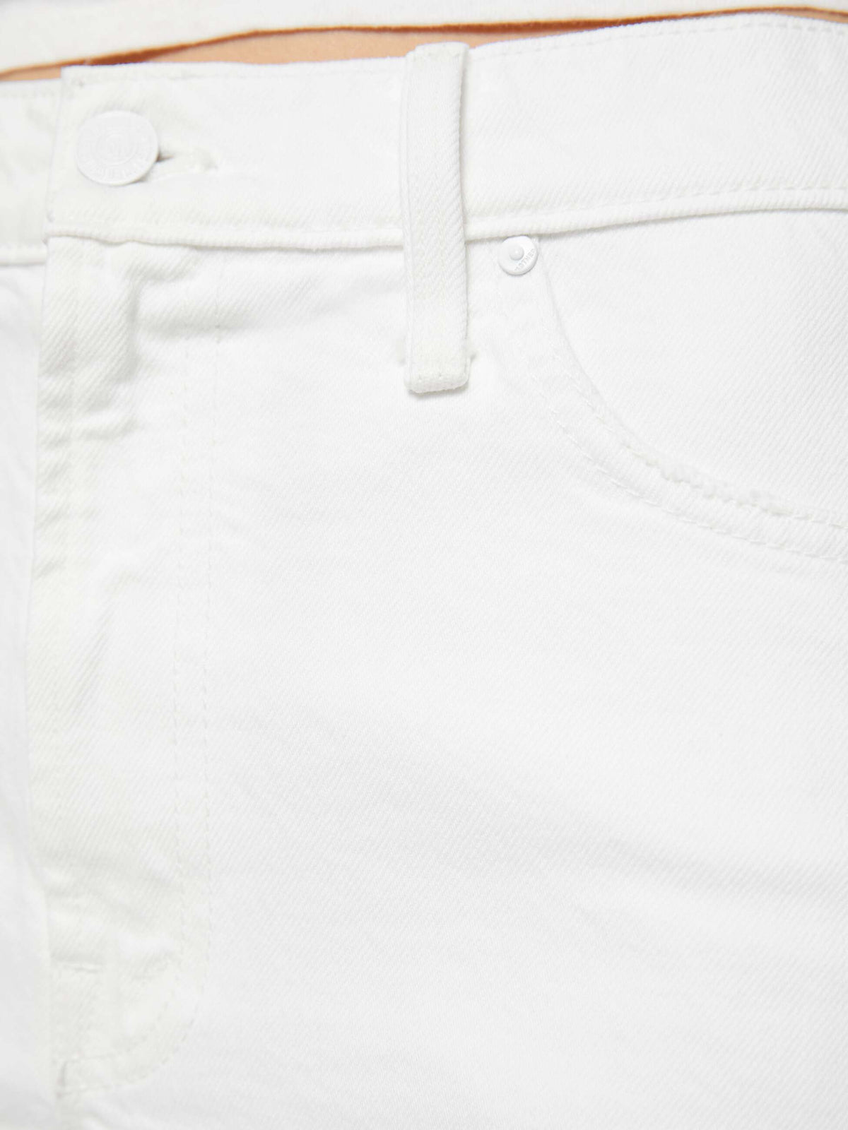 Mother Denim The Bestie White And Blue Stripe