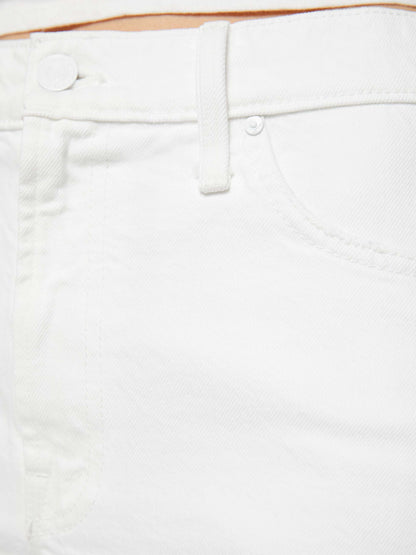 Mother Denim The Bestie White And Blue Stripe
