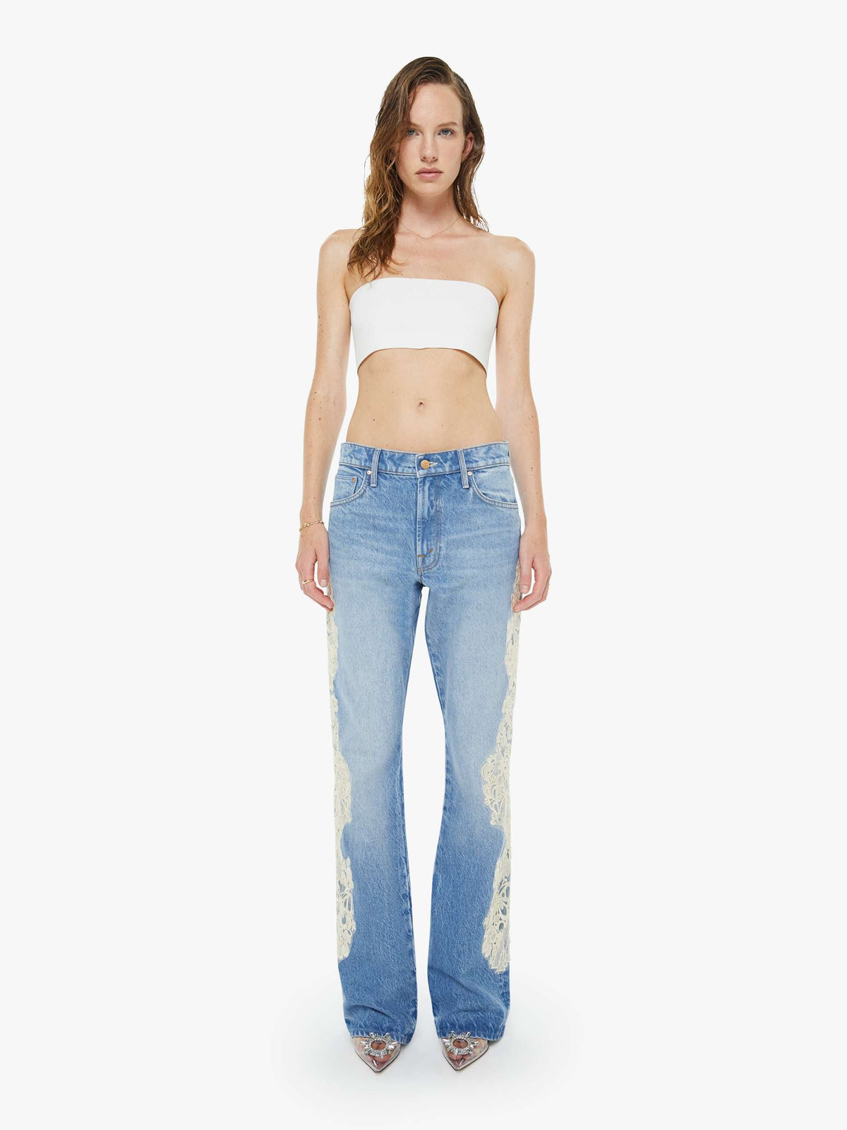 Mother Denim The Memory Lane Puff Sleeve Early Bird