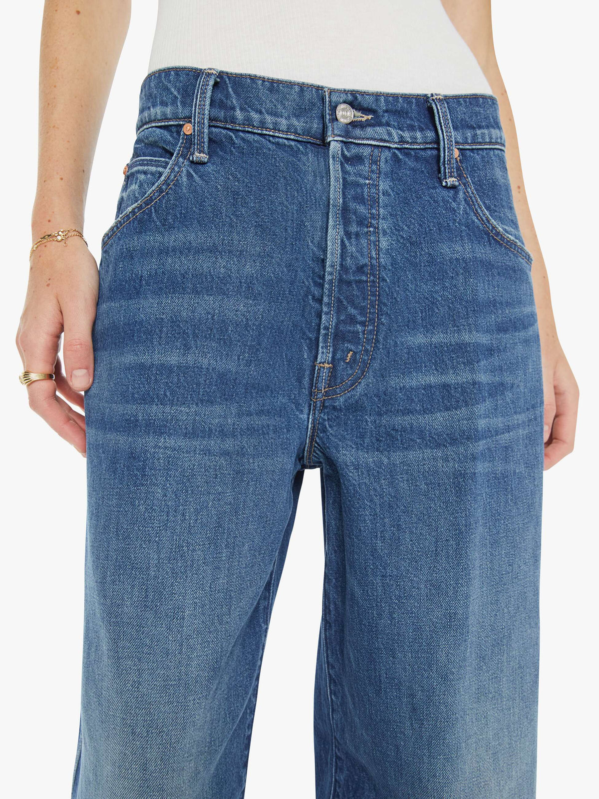 Mother Denim The L/S Huddle Going The Distance