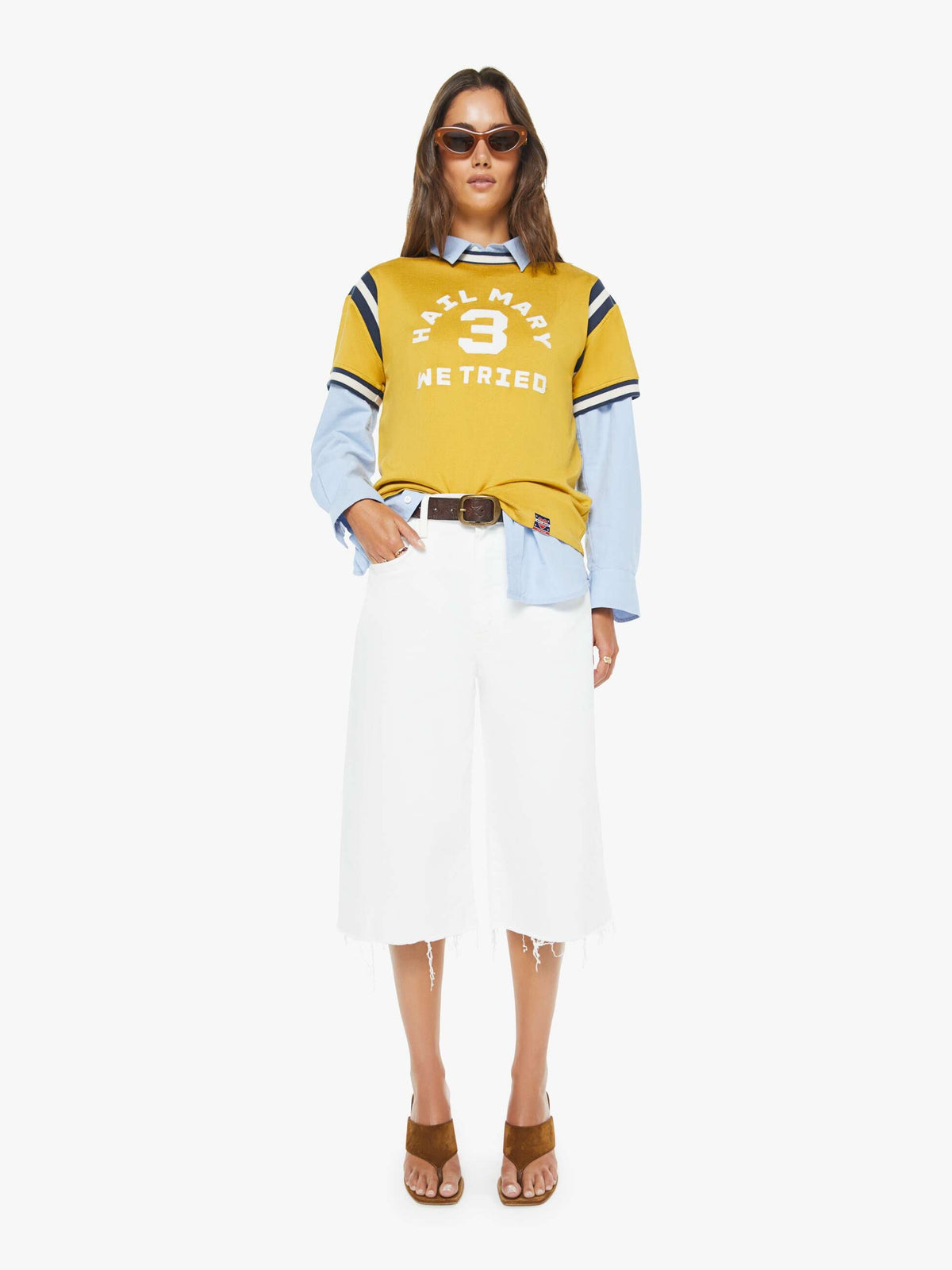 Mother Denim The Whole Lot Zip Twist Fray Totally Innocent