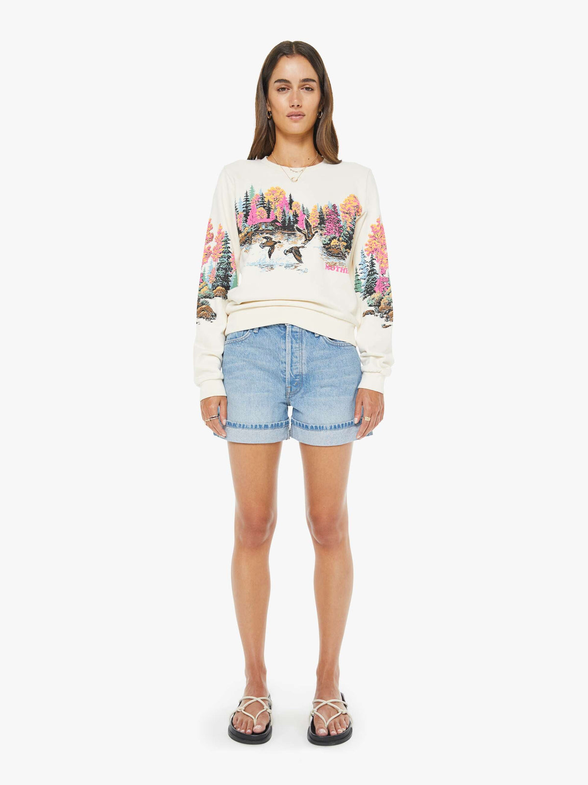 Mother Denim SNACKS! The Culotte Cuffed Short BYOB