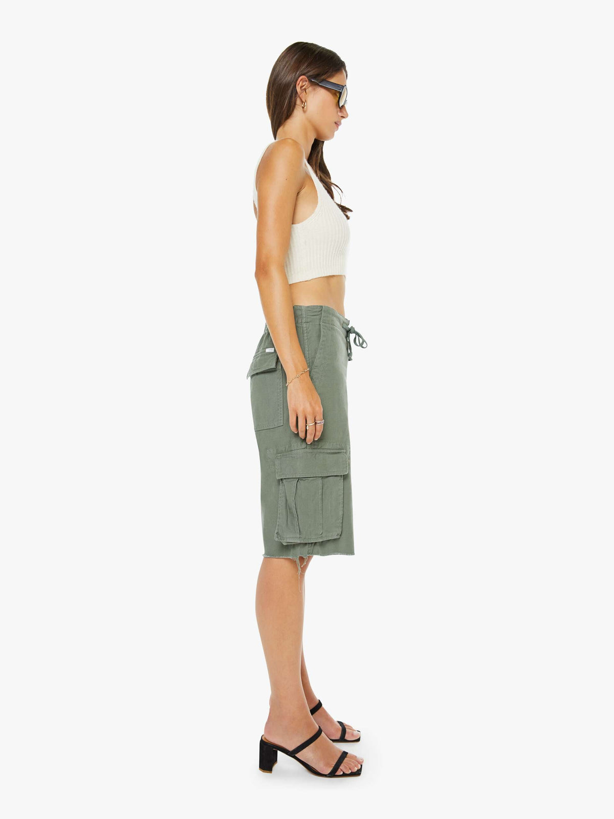 Mother Denim The Free Fall Short Fray Sir Yes Sir!