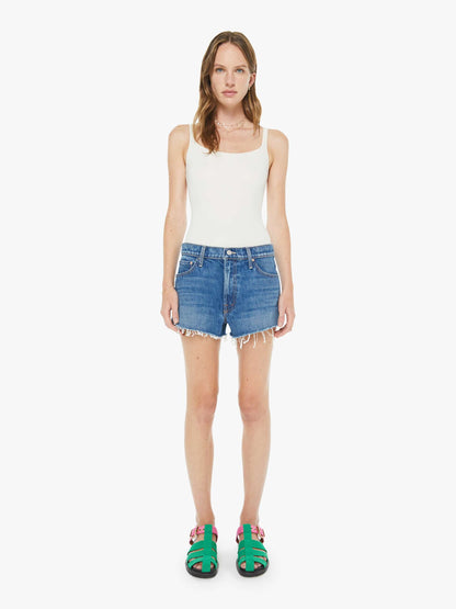 Mother Denim The Dodger Short Short Fray Green Thumb