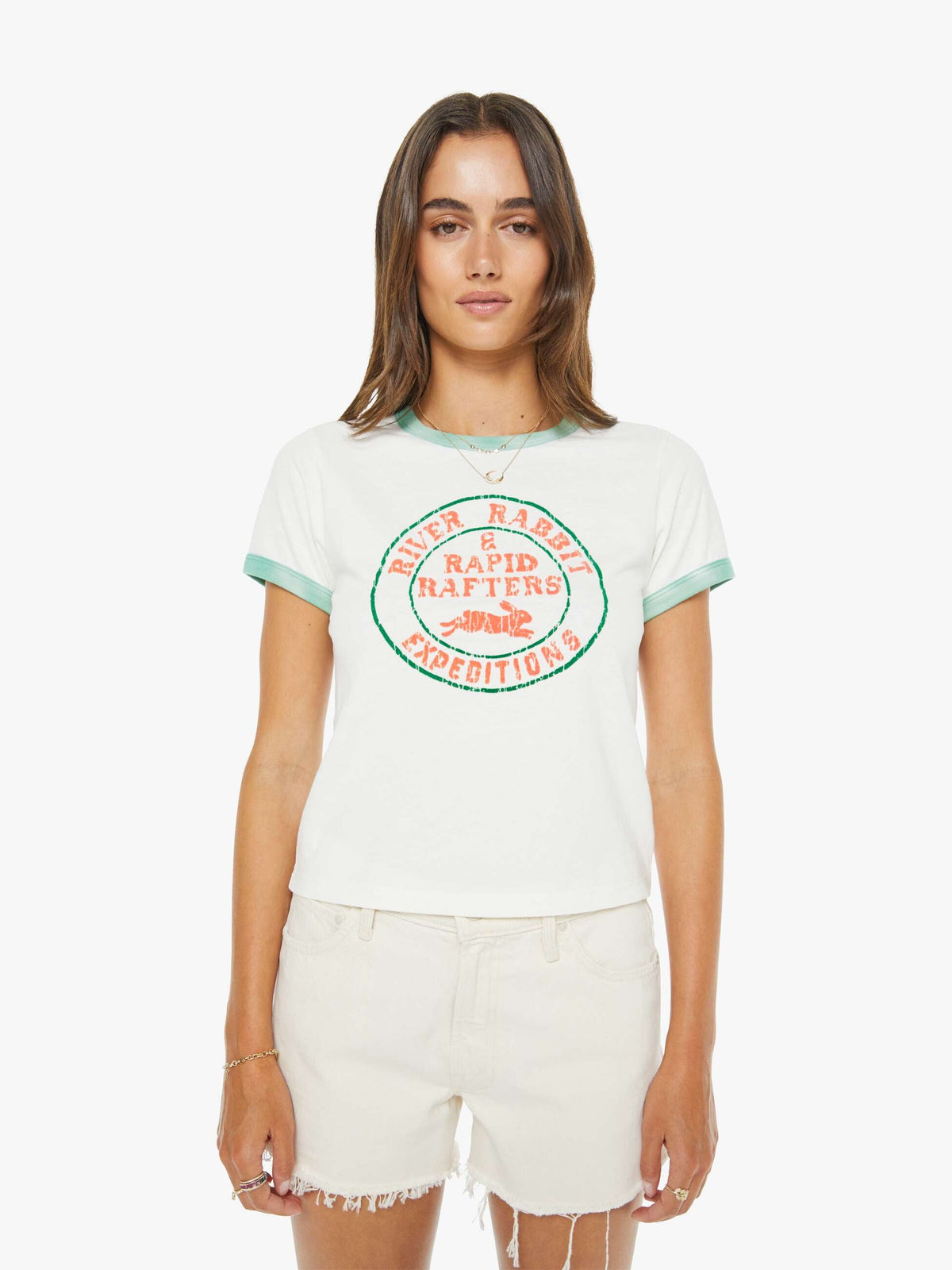 Mother Denim The Dodger Short Fray Natural Selection