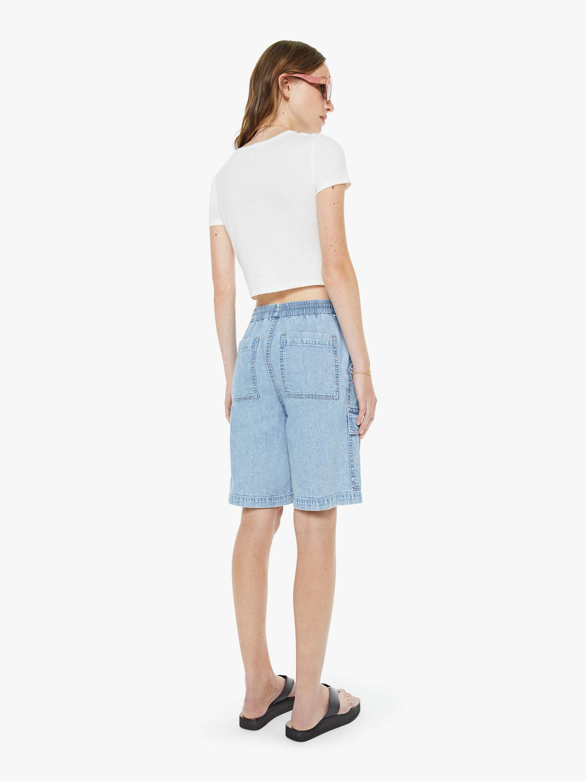 Mother Denim The Deep Dive Short Wake And Lake