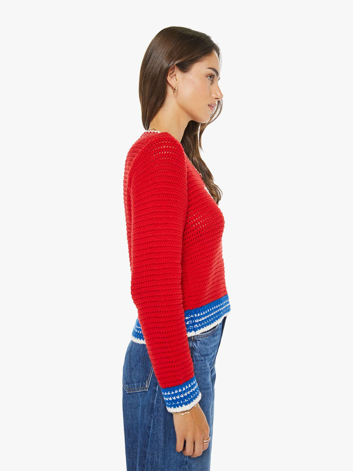 Mother Denim The Mini Pullover Bottoms Up