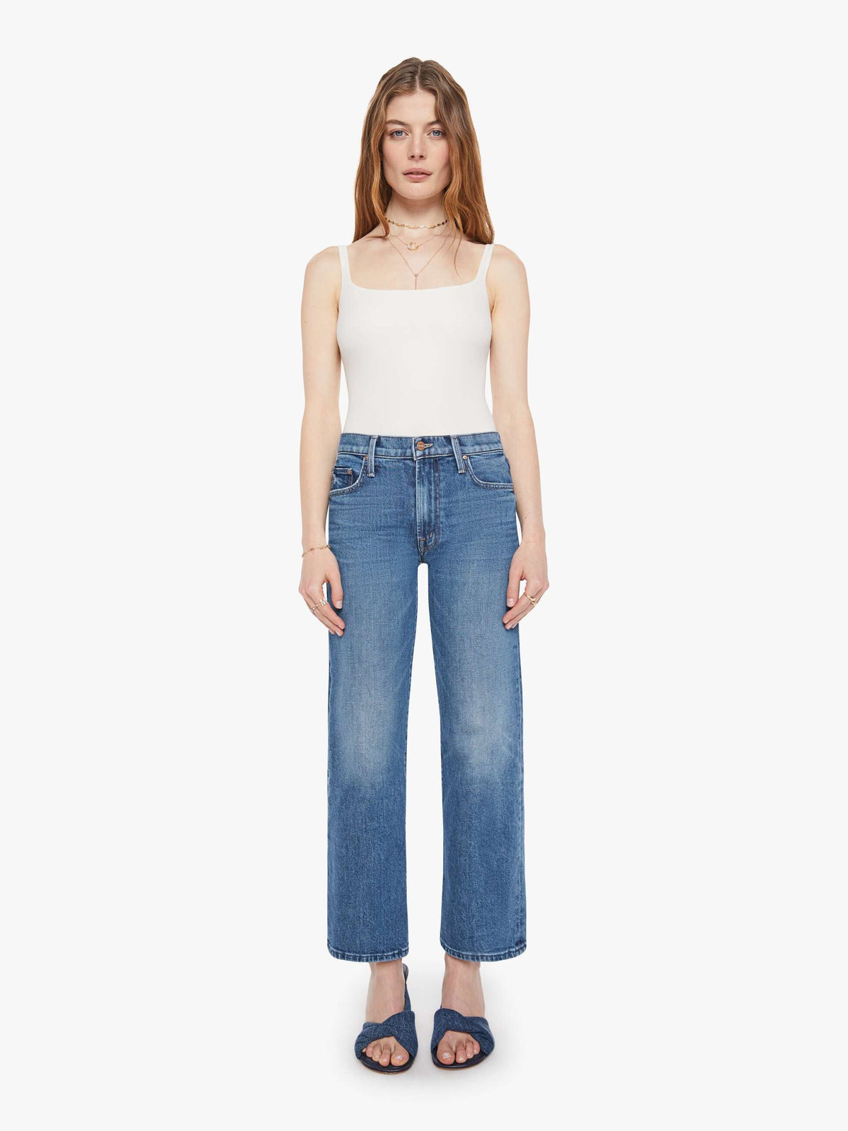 Mother Denim The Crop Cardigan Grey
