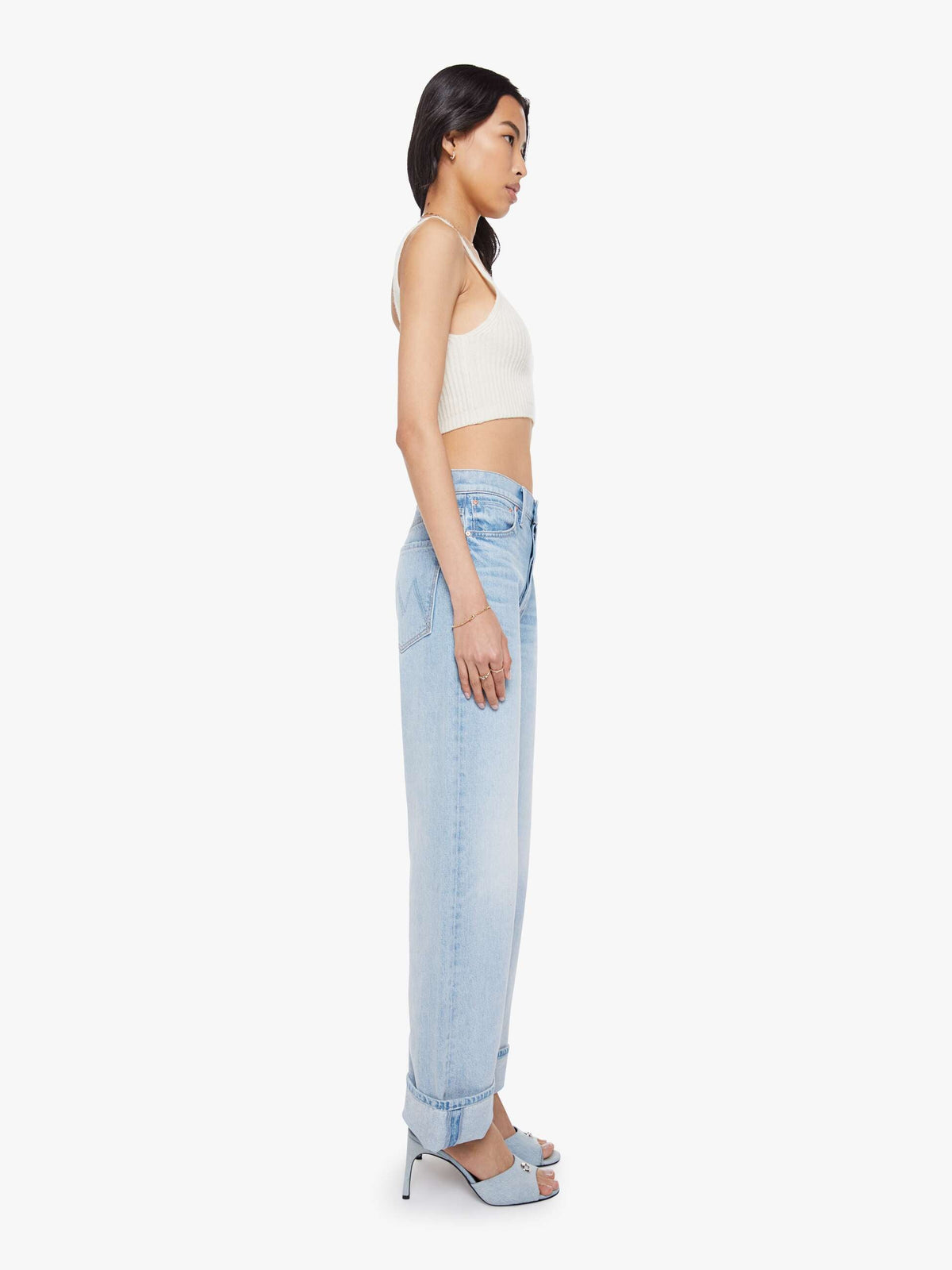 Mother Denim The Zip Raquette Cardigan Fluff Back