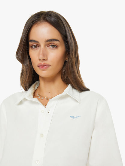 Mother Denim The Logo Jumper Light Blue