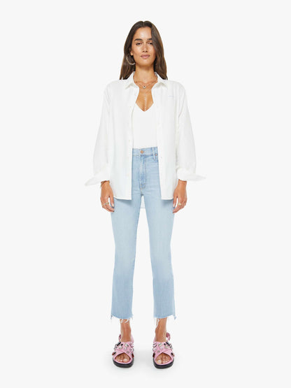 Mother Denim The Crop Pullover Dusk To Dawn