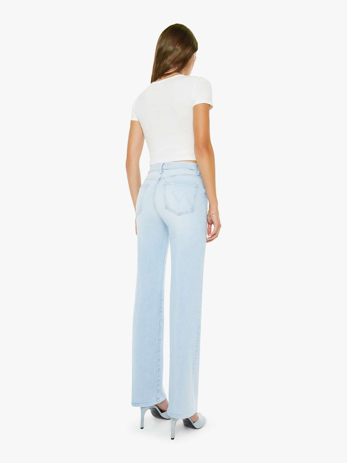 Mother Denim The Quick Dip Roseboom Ballerina And Almond Cream