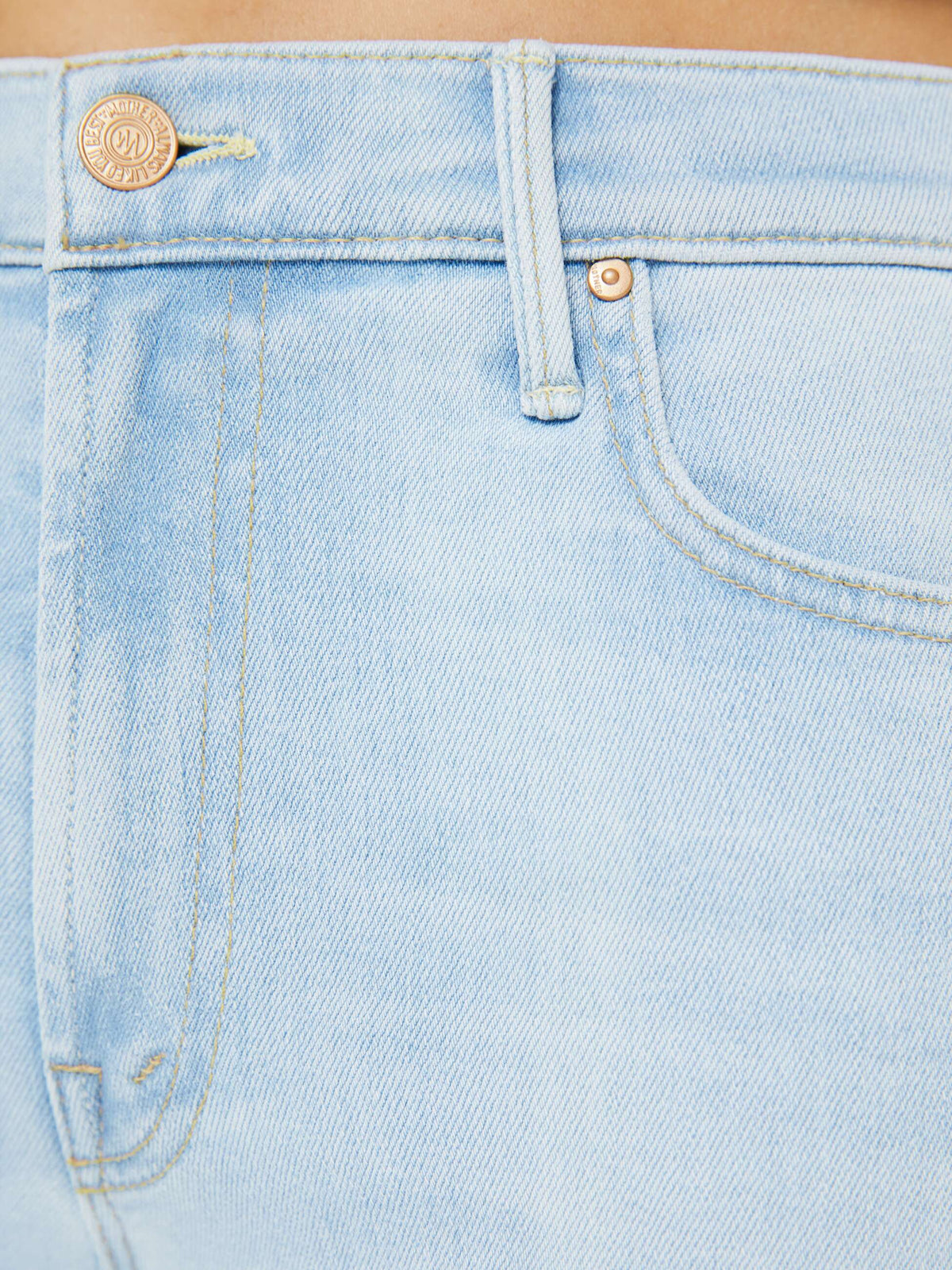 Mother Denim The Quick Dip Roseboom Ballerina And Almond Cream