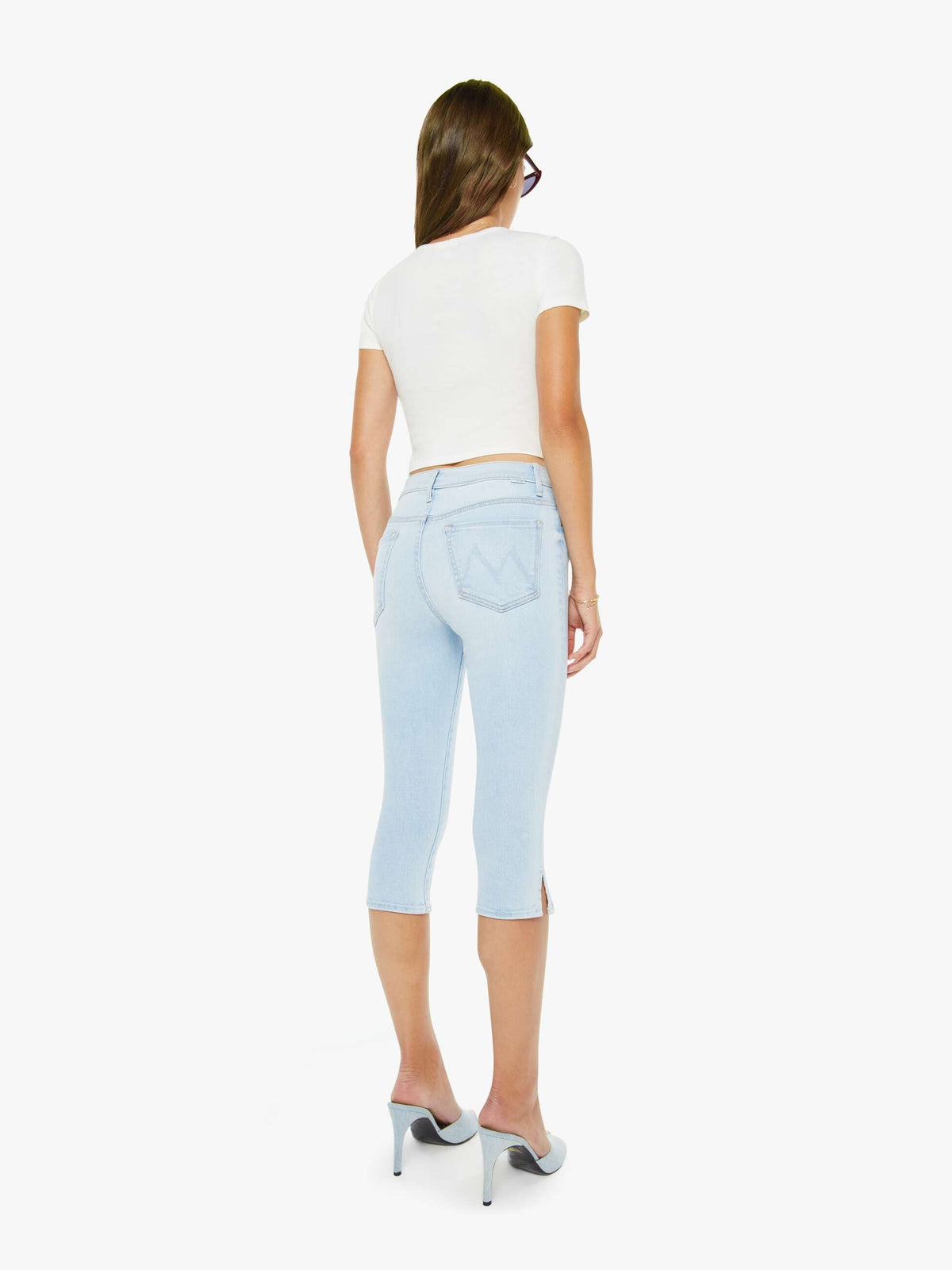 Mother Denim The Quick Dip Roseboom Ballerina And Almond Cream
